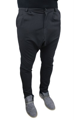 PANTALONE UOMO CAVALLO BASSO SUPER SLIM FIT NERO ADERENTE TURCA XS S M L XL  XXL